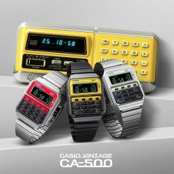 Colección Casio Edgy calculadora CA-500WE.