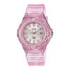 Reloj Casio Timeless Pop Transparent de mujer en rosa, LRW-200HS-4EVEF.