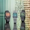 Reloj Casio Vintage plateado, doble pantalla y esfera celeste, AQ-800EC-2AEF.