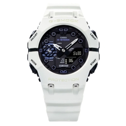 Reloj G-Shock conectable al móvil blanco, negro y morado, GA-B001SF-7AER.