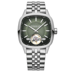 Reloj Raymon Weil Freelancer automático con esfera verde, 2790-ST-52051.