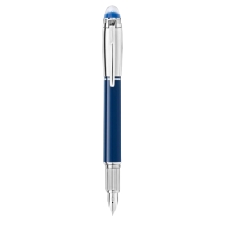 Pluma Montblanc StarWalker Blue Planet Doué plumín F, 132436.