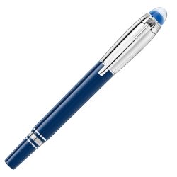 Fineliner Montblanc StarWalker Blue Planet Doué plateada y azul, 132435.