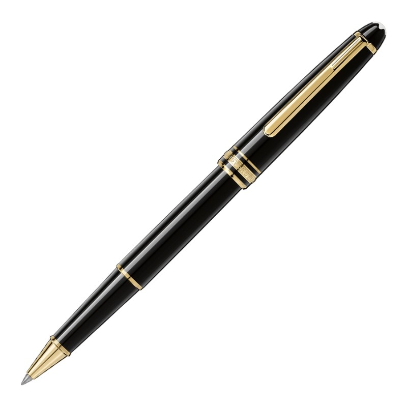 Rollerball Montblanc Meisterstück Classique negra y detalles dorados 132457.