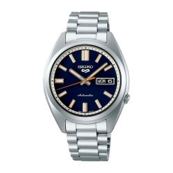 Reloj Seiko 5 Sport SNXS Style en acero y esfera azul, SRPK87K1.