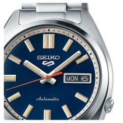 Reloj Seiko 5 Sport SNXS Style en acero y esfera azul, SRPK87K1.