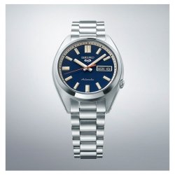 Reloj Seiko 5 Sport SNXS Style en acero y esfera azul, SRPK87K1.