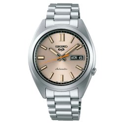 Reloj Seiko 5 Sport SNXS Style automático y esfera beige, SRPK91K1.