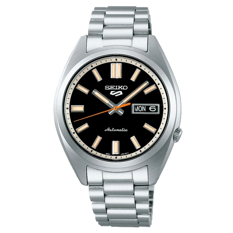 Reloj Seiko 5 Sports SNXS Style en acero y esfera negra, SRPK89K1.