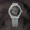 Reloj Seiko Presage automático open heart con esfera gris, SPB471J1.