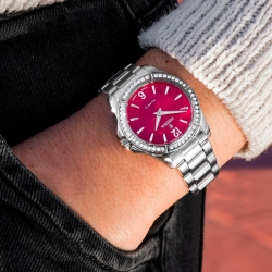 Reloj Festina Mademoiselle con esfera rojo cereza y circonitas, F20593/2.