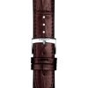 Correa original de Tissot en piel marrón, 20 mm, T852043013.