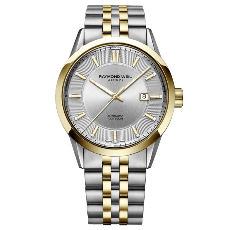 Reloj Raymond Weil Freelancer automático bicolor y esfera plateada, 2731-STP-65001. Reloj Raymond Weil Freelancer automático bicolor y esfera plateada, 2731-STP-65001.