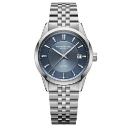 Reloj Raymond Weil Freelancer acero, esfera azul y 38 mm, 2771-ST-50051.