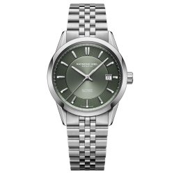 Reloj Raymond Weil Freelancer acero, esfera verde y 38 mm, 2771-ST-52051.