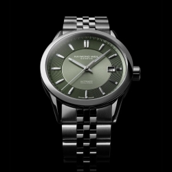 Reloj Raymond Weil Freelancer acero, esfera verde y 38 mm, 2771-ST-52051.