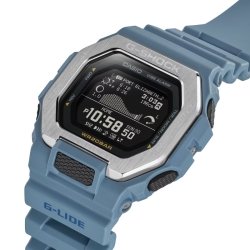 Reloj G-Shock G-Lide Surf en azul y bisel de acero, GBX-100-2AER.