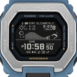 Reloj G-Shock G-Lide Surf en azul y bisel de acero, GBX-100-2AER.