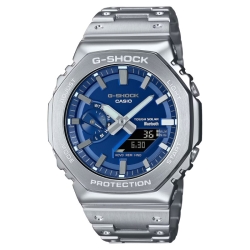 Reloj G-Shock Solar en acero con esfera azul, GM-B2100AD-2AER.