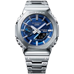 Reloj G-Shock Solar en acero con esfera azul, GM-B2100AD-2AER.