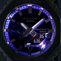 Reloj G-Shock Solar en acero con esfera azul, GM-B2100AD-2AER.