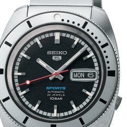 Reloj Seiko 5 Sports SKX Series ed. limitada con esfera negra, SRPL05K1.