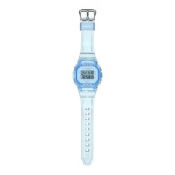 Reloj Casio Baby-G en resina transparente y esfera azul BGD-565SJ-2ER.