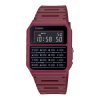 Reloj Casio Vintage con calculadora en rojo burdeos, CA-53WF-4BEF.