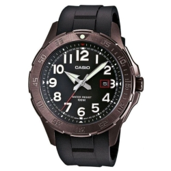 Reloj Casio analógico de hombre en negro y marrón, MTD-1073-1A2VEF.