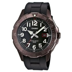 Reloj Casio analógico de hombre en negro y marrón, MTD-1073-1A2VEF.