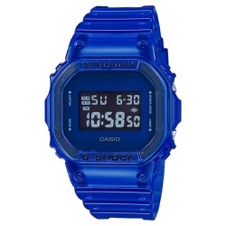 Reloj G-Shock Classics en resina semitransparente azul, DW-5600SB-2ER.