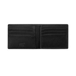 Cartera Montblanc Meisterstück en piel negra para 12 tarjetas, 103384.