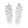 Pendientes en plata rodiada tipo hoja cyca de Salvatore Plata, 151A0136.