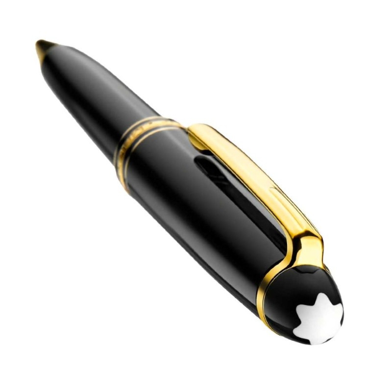 Boligrafo Montblanc Meisterstück Classique negra y dorada, 132453.