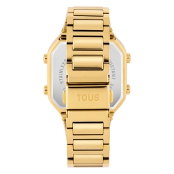 Reloj Tous D-Bear digital y dorado con circonitas, 3000130800.