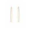 Pendientes en plata dorada y esmalte blanco Salvatore Plata, 136A0540.