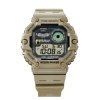 Reloj Casio Timeless digital en verde con fase lunar, WS-1700H-5AVEF.