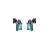 Pendientes en plata negra y cuarzos de Luxenter, EF064BK907.