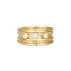 Anillo de plata dorada con perlas cultivadas de Luxenter, XA2124Y114.