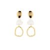 Pendientes largos dorados con perlas barrocas de Luxenter, SGEW385.