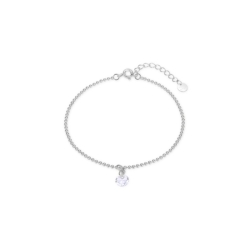 Pulsera en plata rodiada con circonita colgando de Luxenter, BH22700.