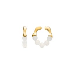Pendientes dorados con piedras luna de Luxenter, SGEW531146.