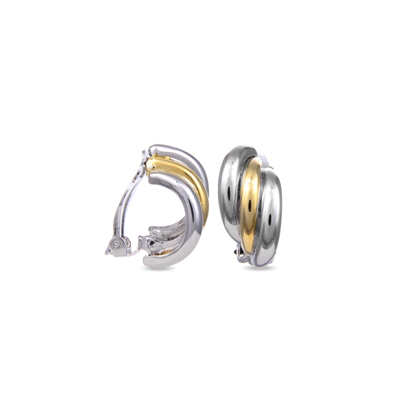 Pendientes pegados a oreja bicolor dorado de Luxenter, SGEW443.