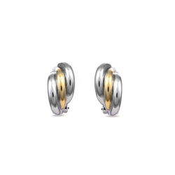 Pendientes pegados a oreja bicolor dorado de Luxenter, SGEW443.