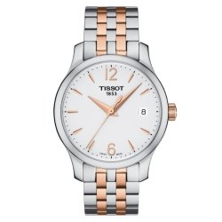 Reloj Tissot Tradition de mujer en acero bicolor rosé, T0632102203701.