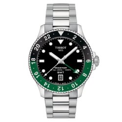 Reloj Tissot Seastar 1000 GMT en acero 40 mm, T1208521105100.