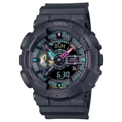 Reloj G-Shock negro con detalles flúor en esfera, GA-B2100MF-1AER.