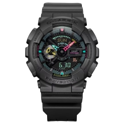 Reloj G-Shock negro con detalles flúor en esfera, GA-B2100MF-1AER.