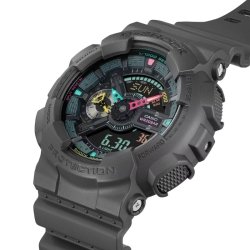 Reloj G-Shock negro con detalles flúor en esfera, GA-B2100MF-1AER.