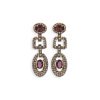 Pendientes de plata oscurecida y piedras Swarovski® de Maximo Betro, 4969.
